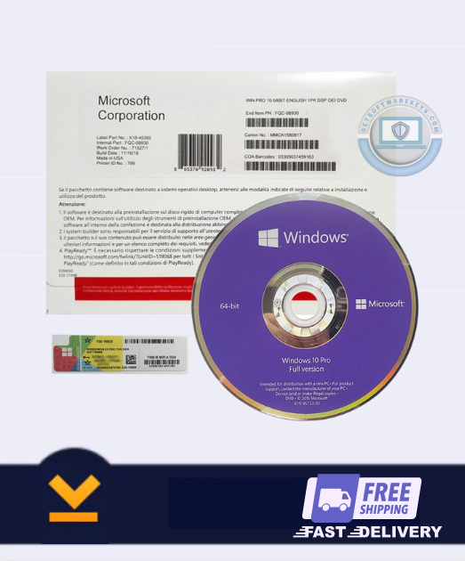 Windows 10 Pro Dvd Box